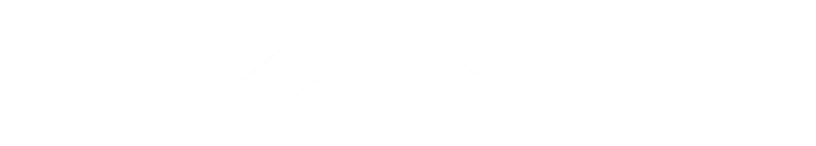 Abstract white wavy lines on a black background, crossing over each other to create a flowing, wave-like pattern.